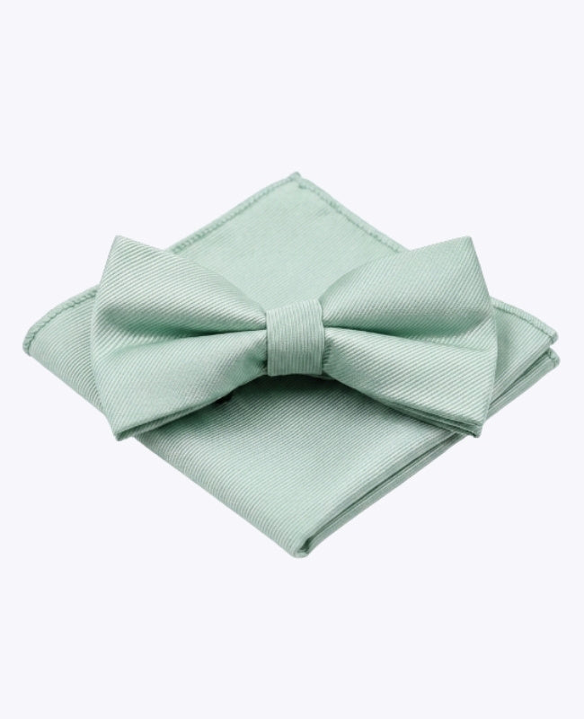 Fliege + Einstecktuch Grün Nr.1 Herren aus Polyester „Lucien"