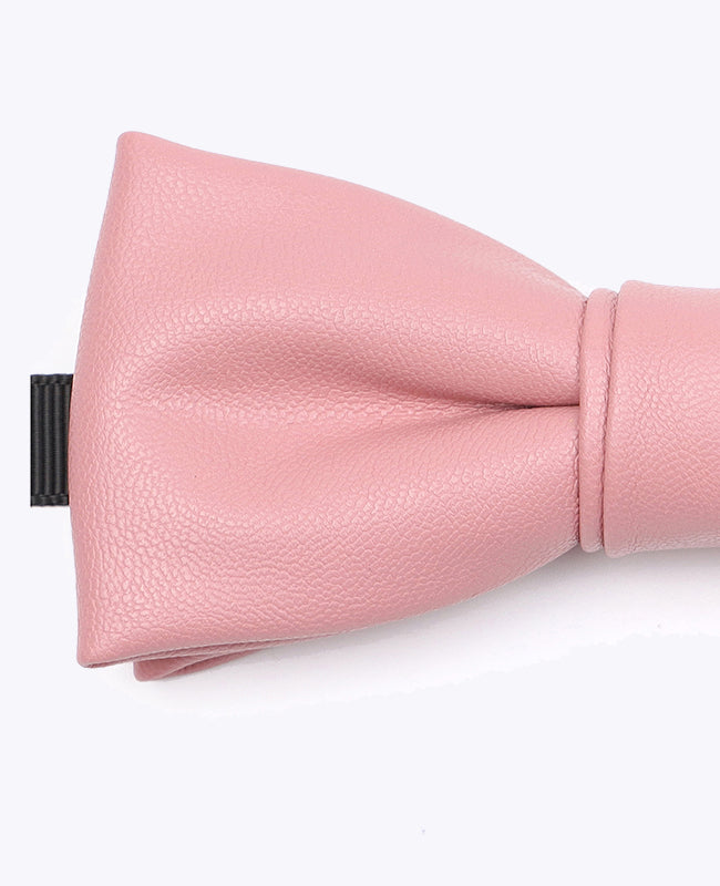 Noeud Papillon Rose n°2 Homme en Cuir «Achille»