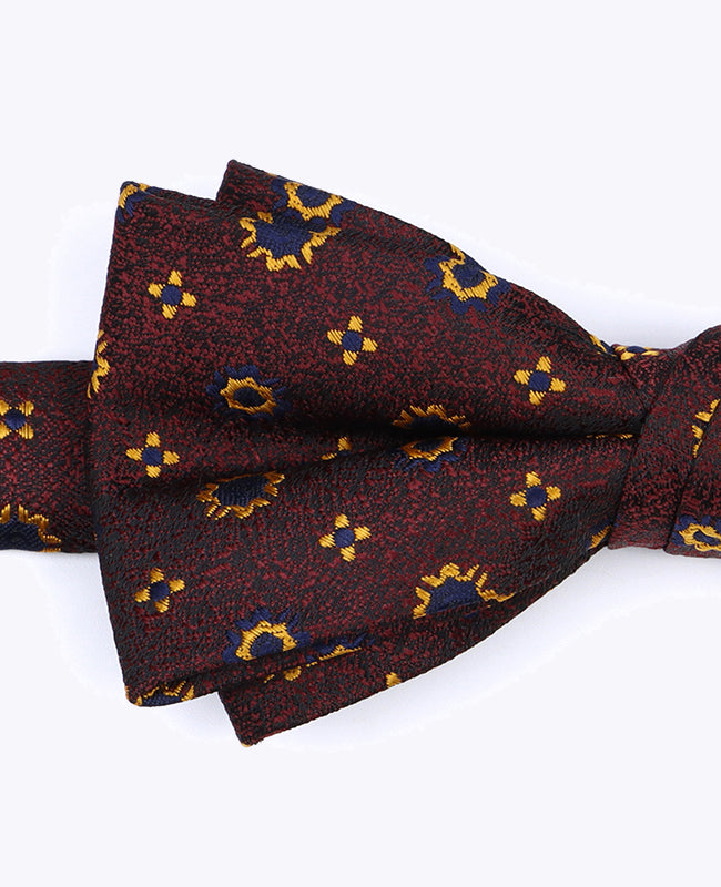 Fliege Rot Nr. 1 mit Muster Herren aus Polyester «Edmond»