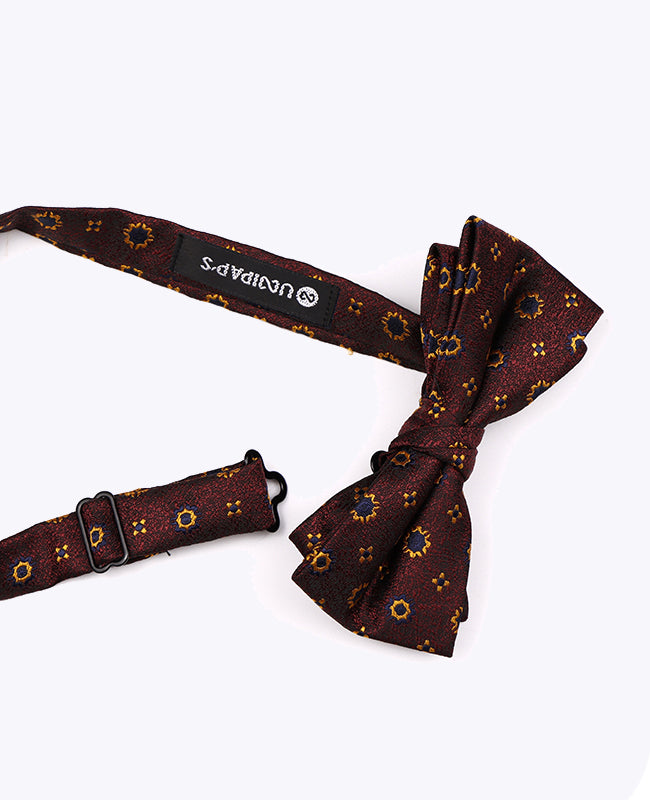Fliege Rot n°1 Herren gemustert aus Polyester «Edmond»
