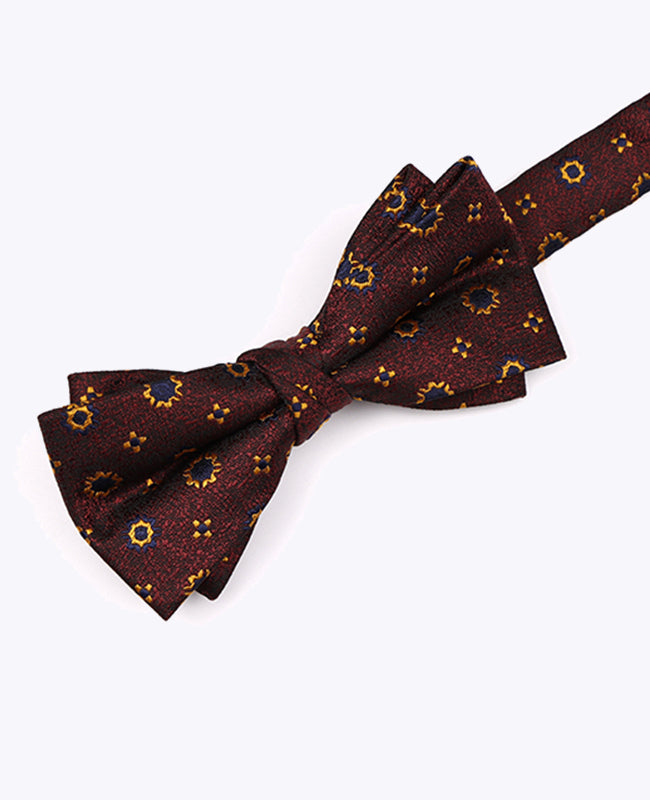 Fliege Rot Nr. 1 mit Muster Herren aus Polyester «Edmond»