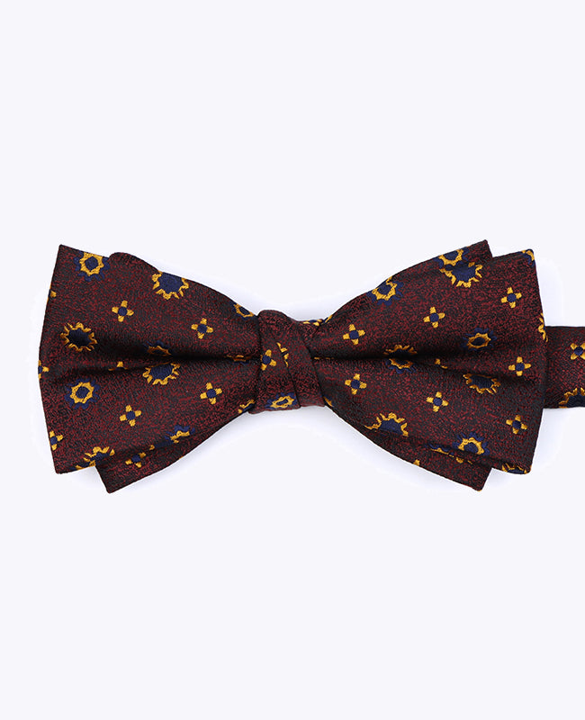 Fliege Rot n°1 Herren gemustert aus Polyester «Edmond»