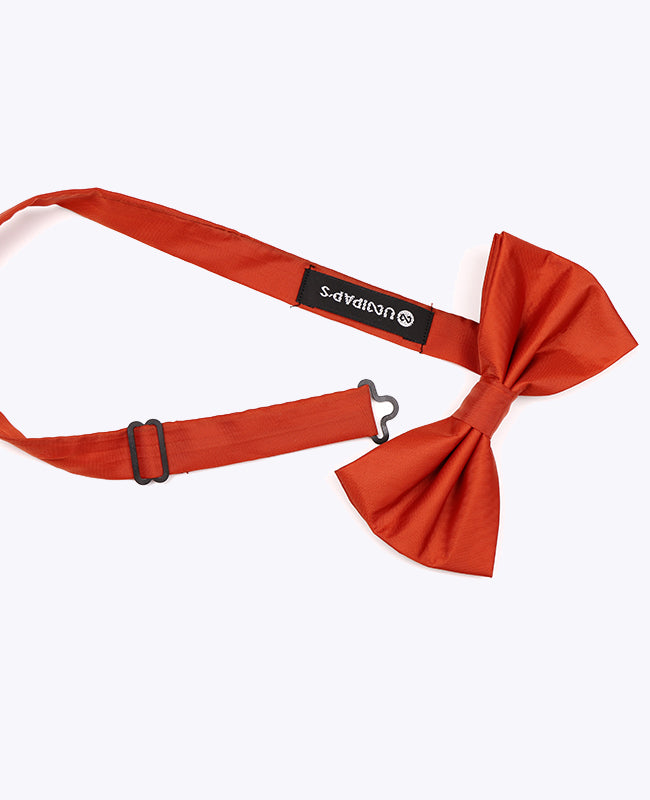 Fliege Terracotta aus Recyceltem Polyester «Marin»