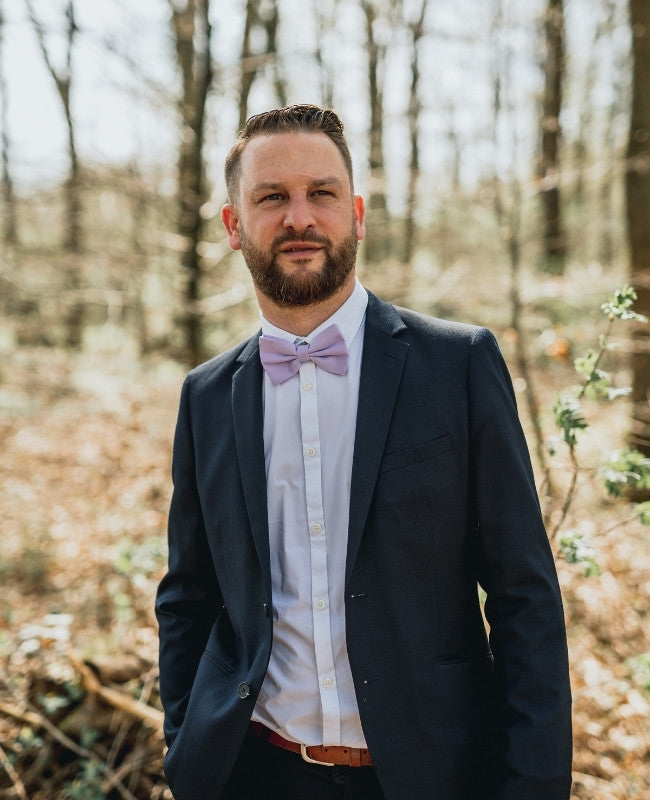 Fliege Violett Nr. 2 Herren aus Polyester «Anatole»