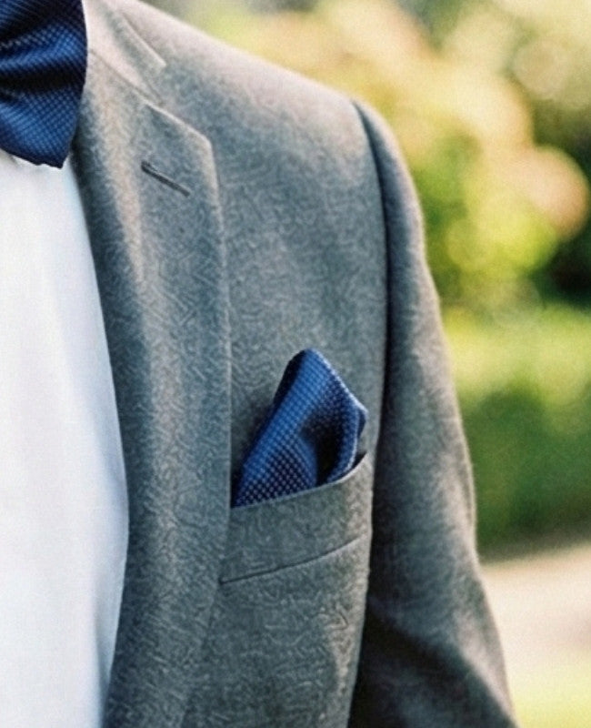 Einstecktuch Blau Nr. 3 aus Polyester «Martin»