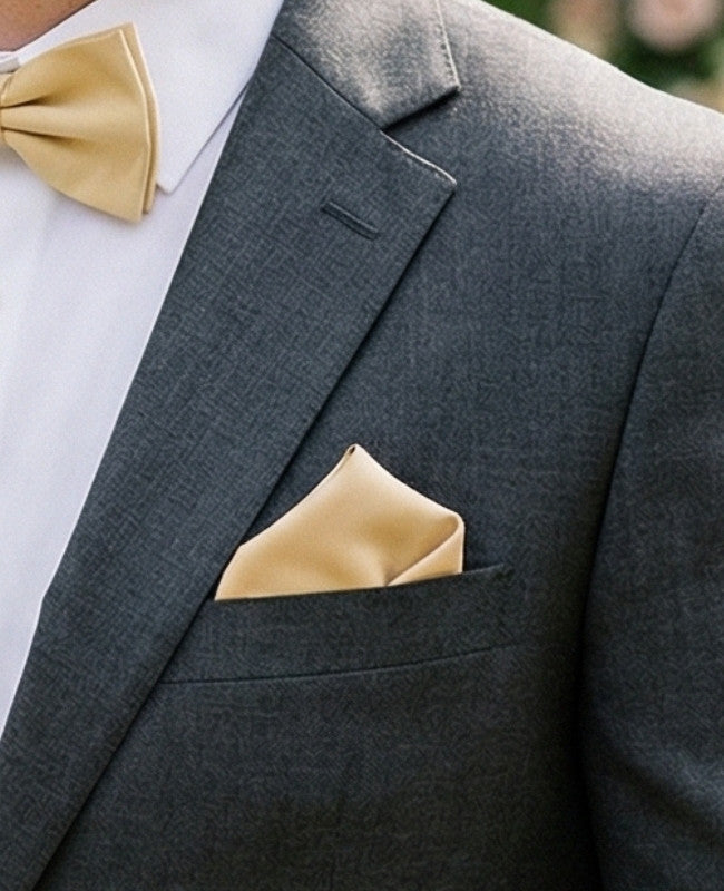 Einstecktuch Gelb Nr. 2 aus Polyester «Anatole»
