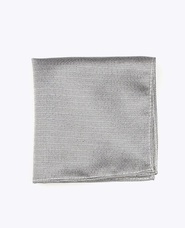Glitzer-Einstecktuch Silber Nr. 1 aus Polyester | Léonard - Unipap's