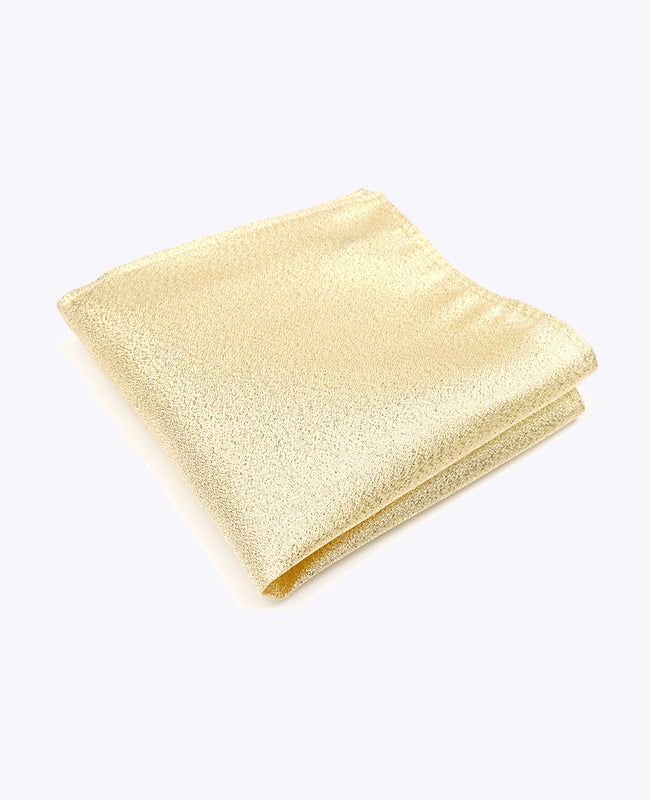 Glitzer-Einstecktuch Gold n°2 Polyester | Isidore - Unipap's