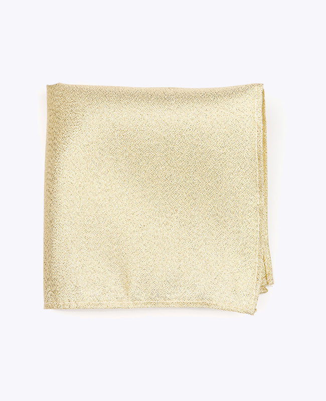 Einstecktuch mit Glitzer Gold n°2 aus Polyester | Isidore - Unipap's