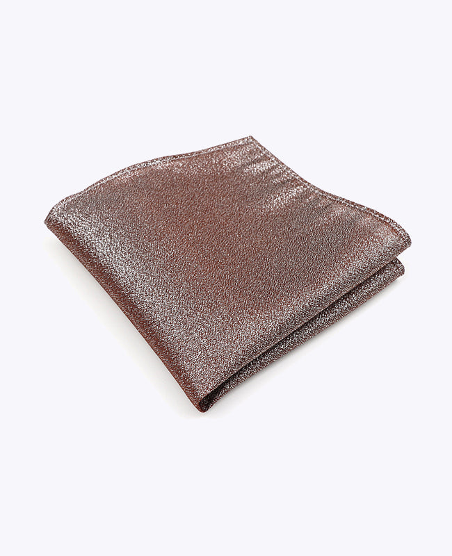 Einstecktuch mit Glitzer Braun n°1 aus Polyester | Isidore - Unipap's