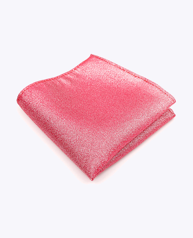 Einstecktuch Rot Glitzer Nr.1 aus Polyester | Isidore - Unipap's
