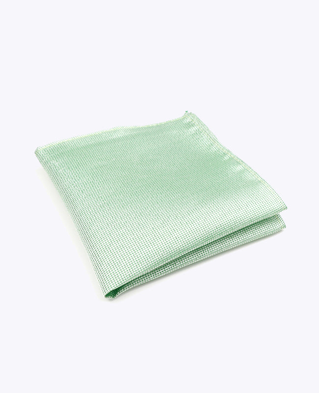 Glitzer-Einstecktuch Grün Nr. 1 aus Polyester | Léonard - Unipap's