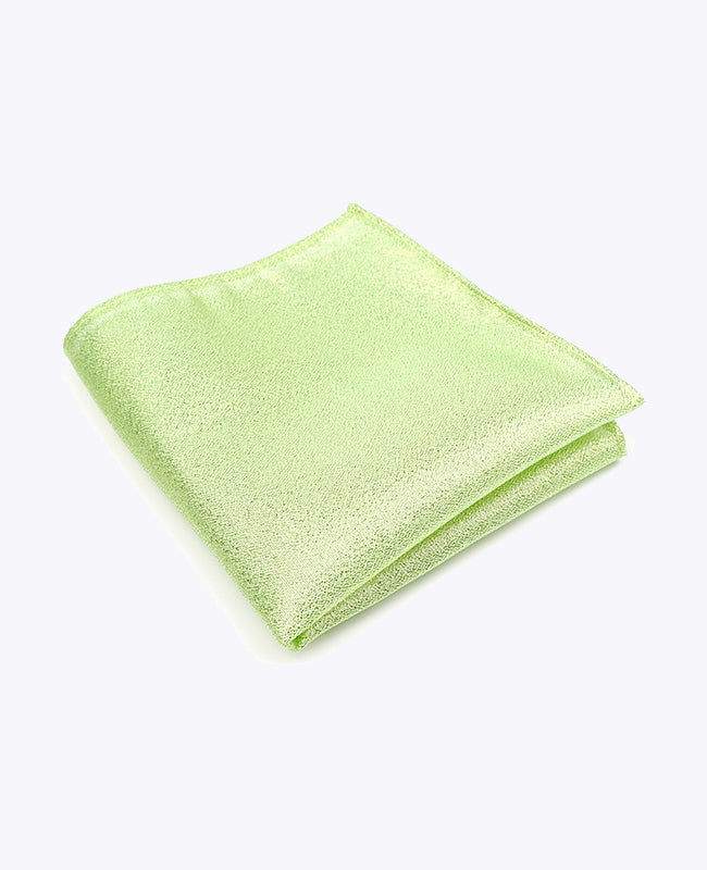Glitzer-Einstecktuch Grün n°2 Polyester | Isidore - Unipap's
