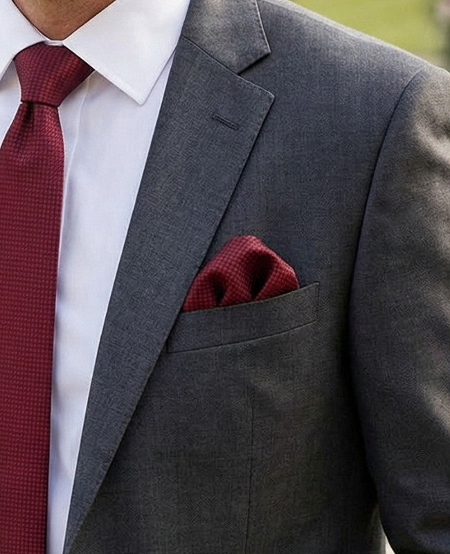 Einstecktuch Rot Nr. 1 aus Polyester «Martin»
