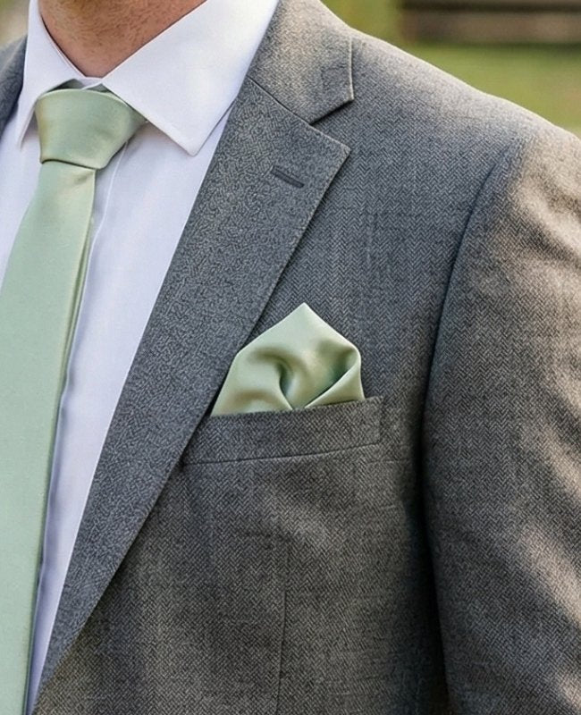 Einstecktuch Grün n°1 Polyester «Anatole»