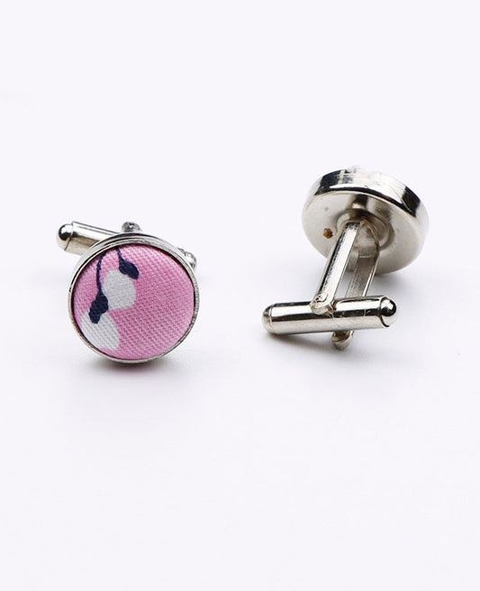 Boutons de Manchette Liberty Rose n°2 en Coton | Gaspard - Unipap's