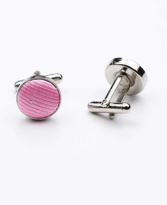 Boutons de Manchette Rose en Polyester | Georges - Unipap's