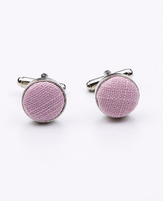 Boutons de Manchette Rose n°4 Homme en Coton | Edgard | Unipap's