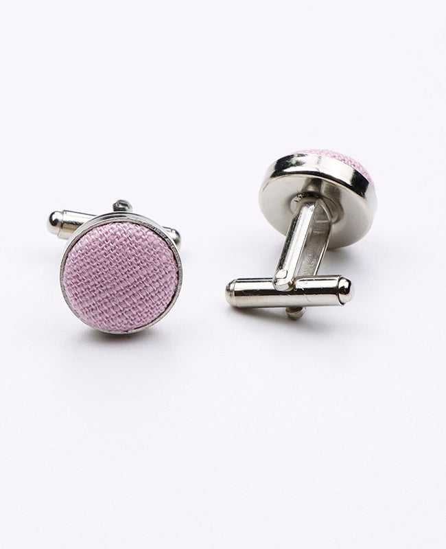 Boutons de Manchette Rose n°4 Homme en Coton | Edgard | Unipap's