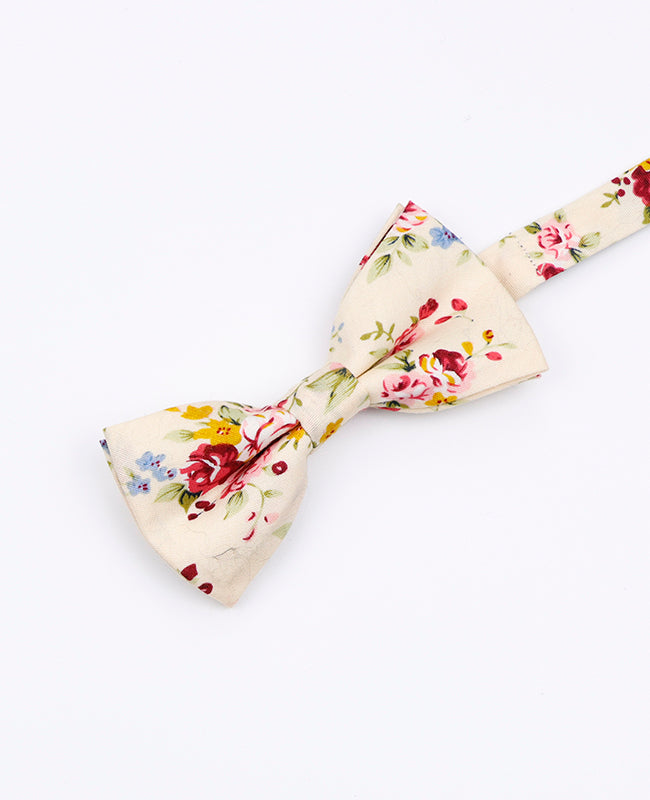 Noeud Papillon Liberty Blanc n°4 Enfant en Coton | Charles - Unipap's