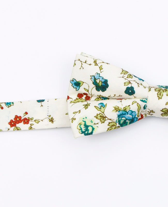 Noeud Papillon Liberty Blanc n°9 Enfant en Coton | Charles - Unipap's