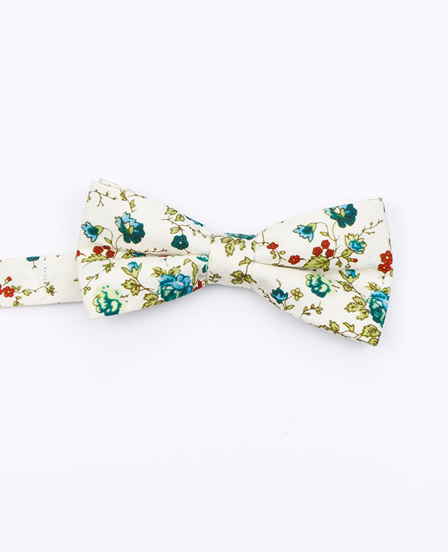 Noeud Papillon Liberty Blanc n°9 Enfant en Coton | Charles - Unipap's