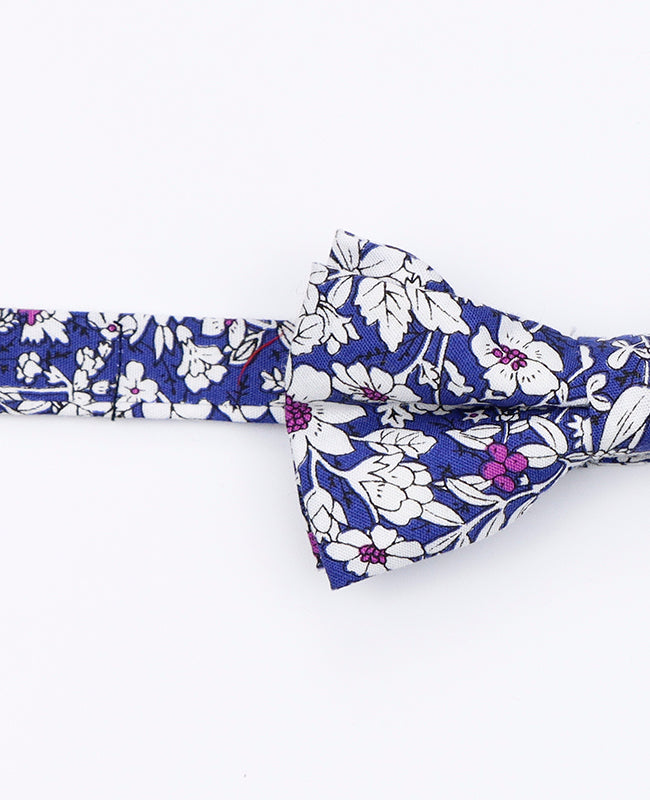 Noeud Papillon Liberty Bleu n°1 Enfant en Coton | Clovis - Unipap's