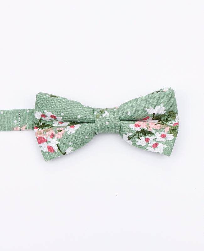 Noeud Papillon Liberty Vert n°3 Enfant en Coton | Gaspard - Unipap's