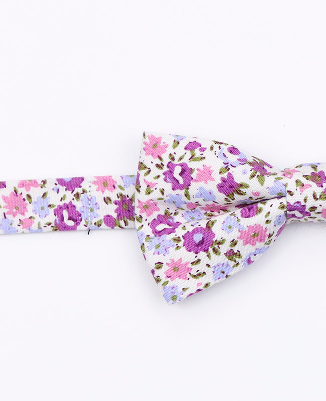 Noeud Papillon Liberty Violet Enfant en Coton | Gaspard - Unipap's