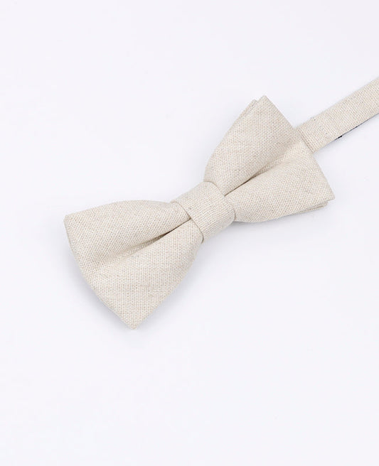 Noeud Papillon Blanc n°2 Enfant en Lin | Basile - Unipap's