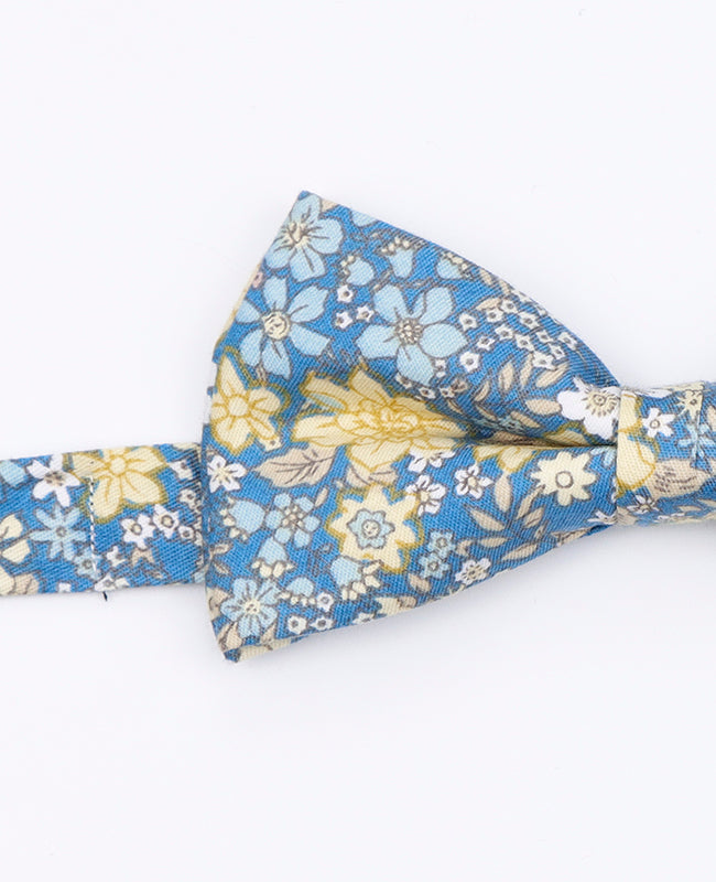 Noeud Papillon Liberty Bleu n°2 Homme en Coton | Gaspard - Unipap's