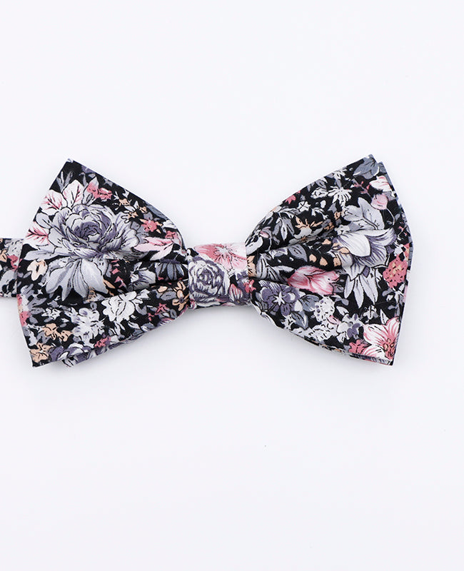 Noeud Papillon Liberty Noir n°2 Homme en Coton | Gaspard - Unipap's