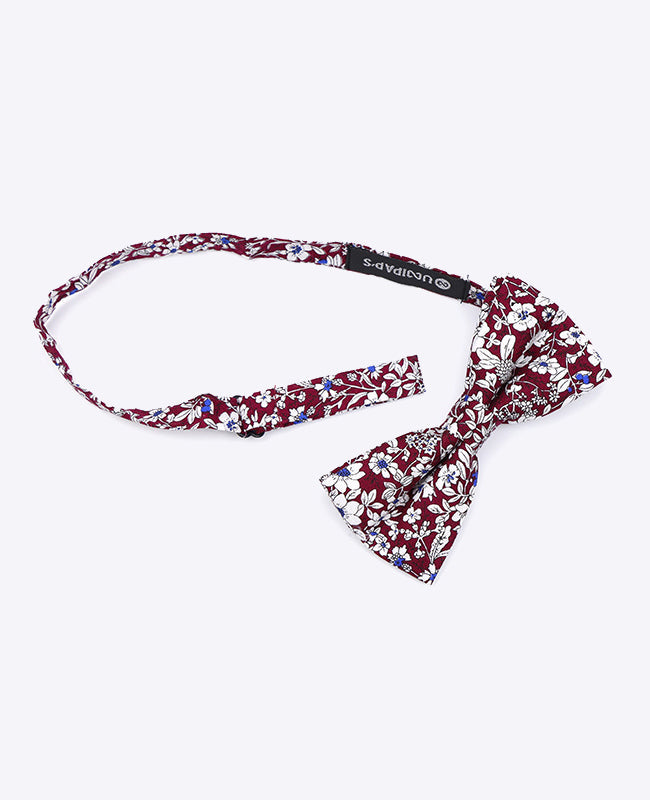 Noeud Papillon Liberty Rouge n°1 Homme en Coton | Clovis - Unipap's
