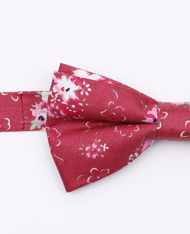 Noeud Papillon Liberty Rouge n°2 Homme en Coton | Gaspard - Unipap's
