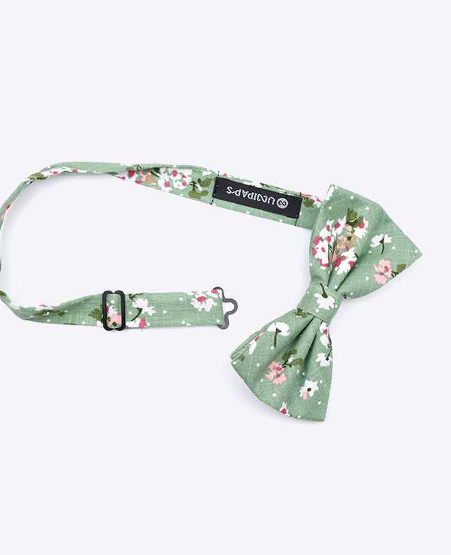 Noeud Papillon Liberty Vert n°3 Homme en Coton | Gaspard - Unipap's