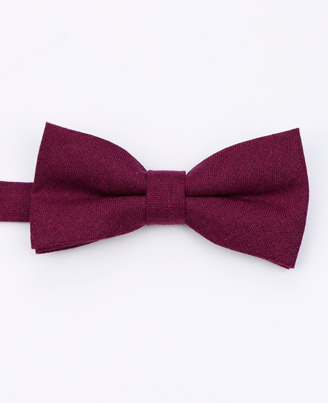 Noeud Papillon Rouge n°1 Homme en Lin | Basile - Unipap's