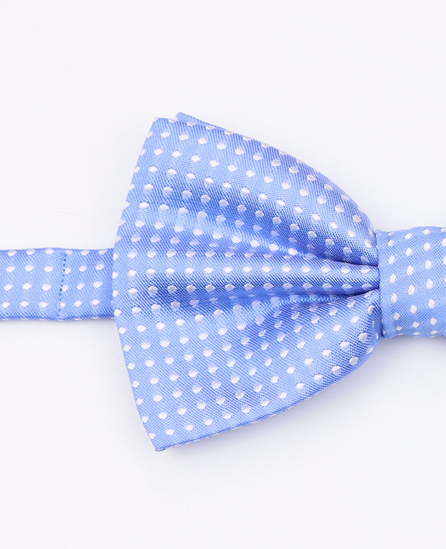 Noeud Papillon Bleu n°2 à Pois Homme en Polyester | Louis - Unipap's
