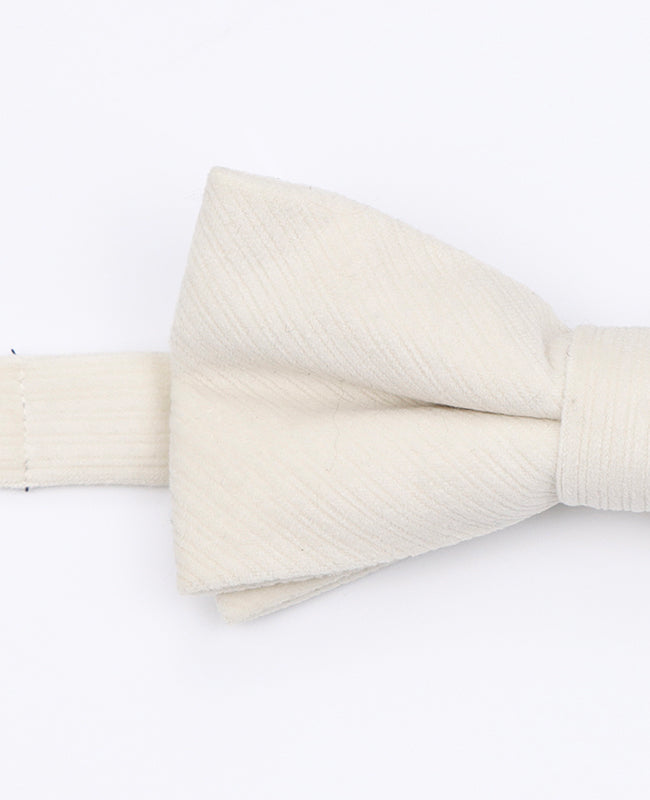 Noeud Papillon Blanc Homme en Velours | Marius - Unipap's