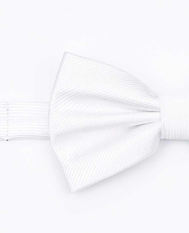 Noeud Papillon XL Blanc Homme en Polyester | Lucien - Unipap's