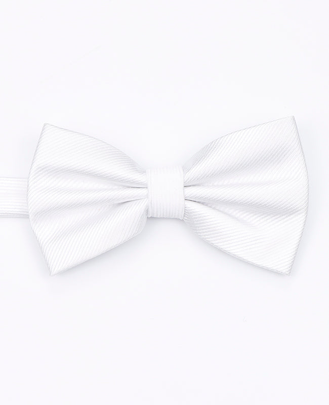 Noeud Papillon XL Blanc Homme en Polyester | Lucien - Unipap's