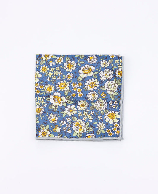 Pochette de Costume Liberty Bleu n°2 en Coton | Gaspard - Unipap's