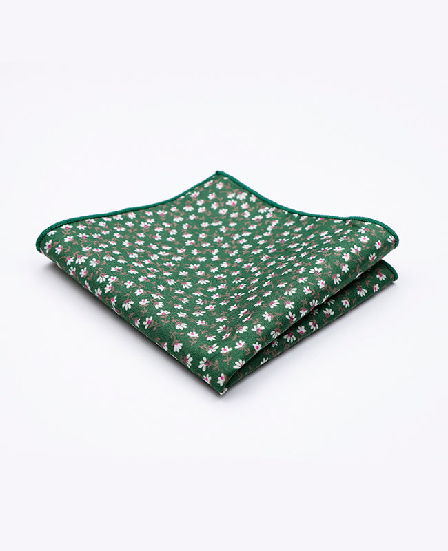 Pochette de Costume Liberty Vert n°1 en Coton | Gaspard - Unipap's