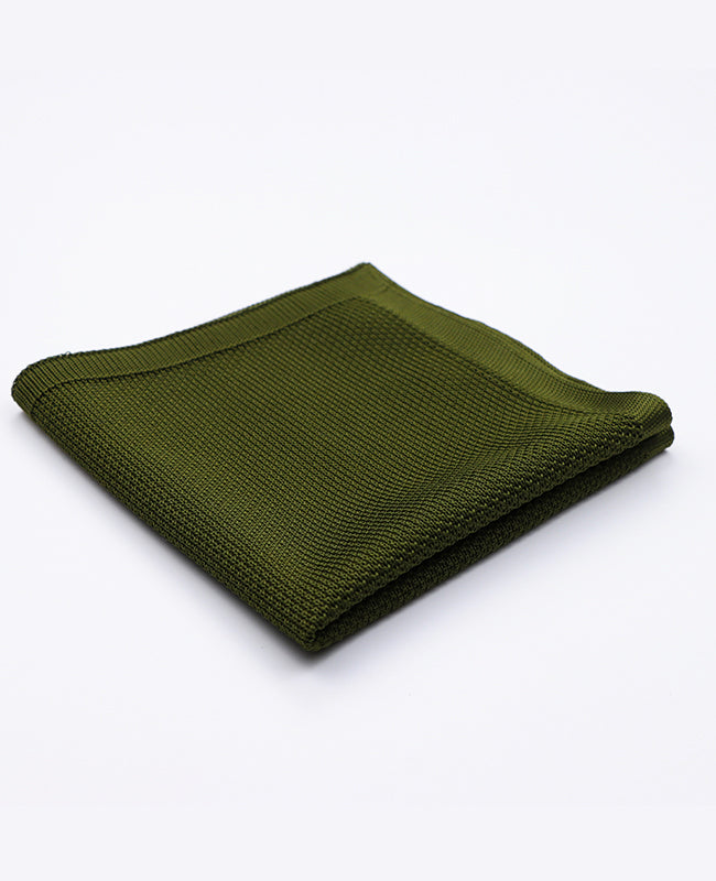 Pochette de Costume Vert n°2 en TricotPochette de Costume Vert n°2 en Tricot «Léon»